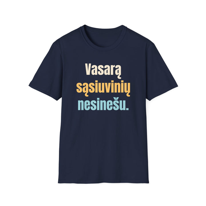 Vasarą sąsiuvinių nesinešu.