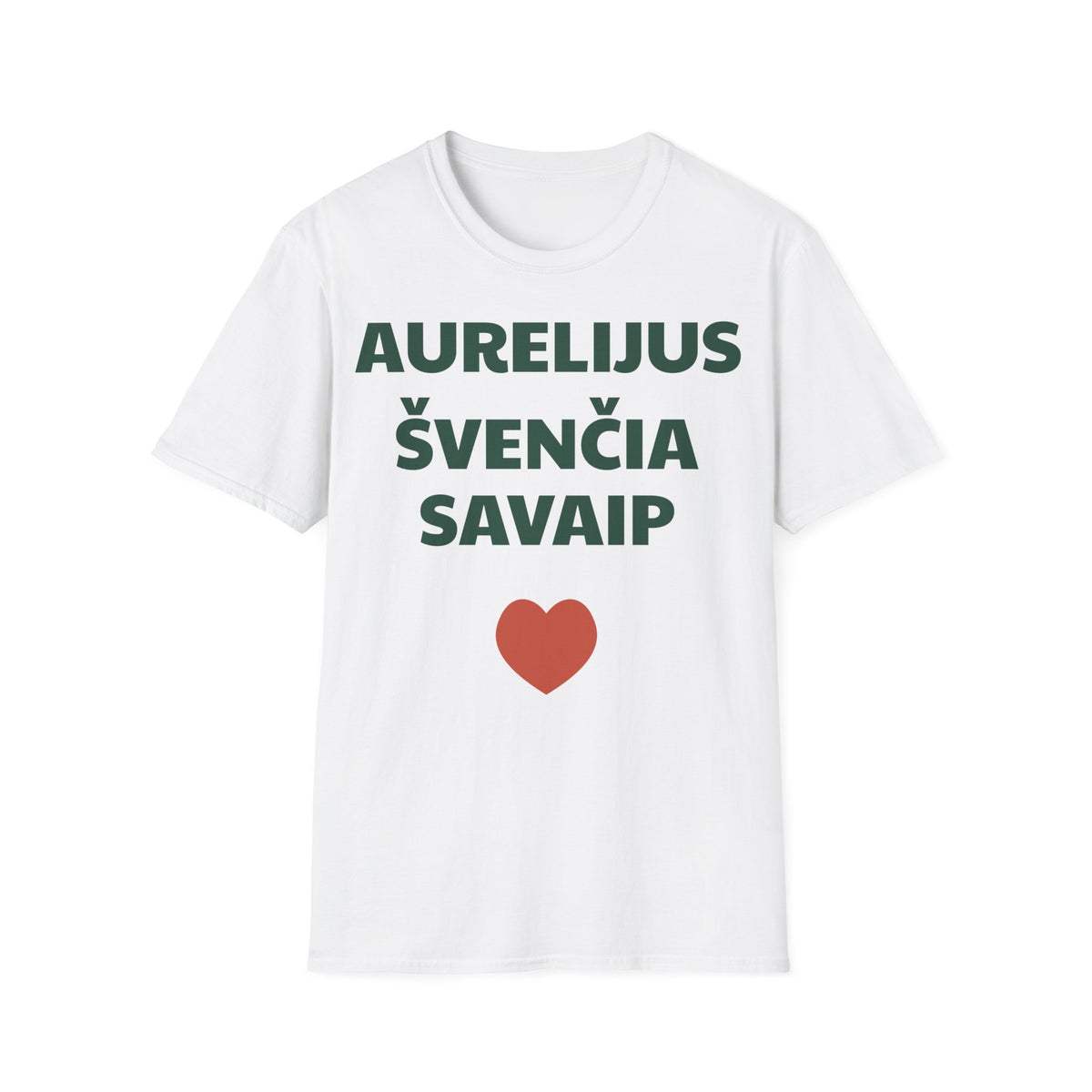 Aurelijus švenčia savaip — Marškinėliai, spauda priekyje