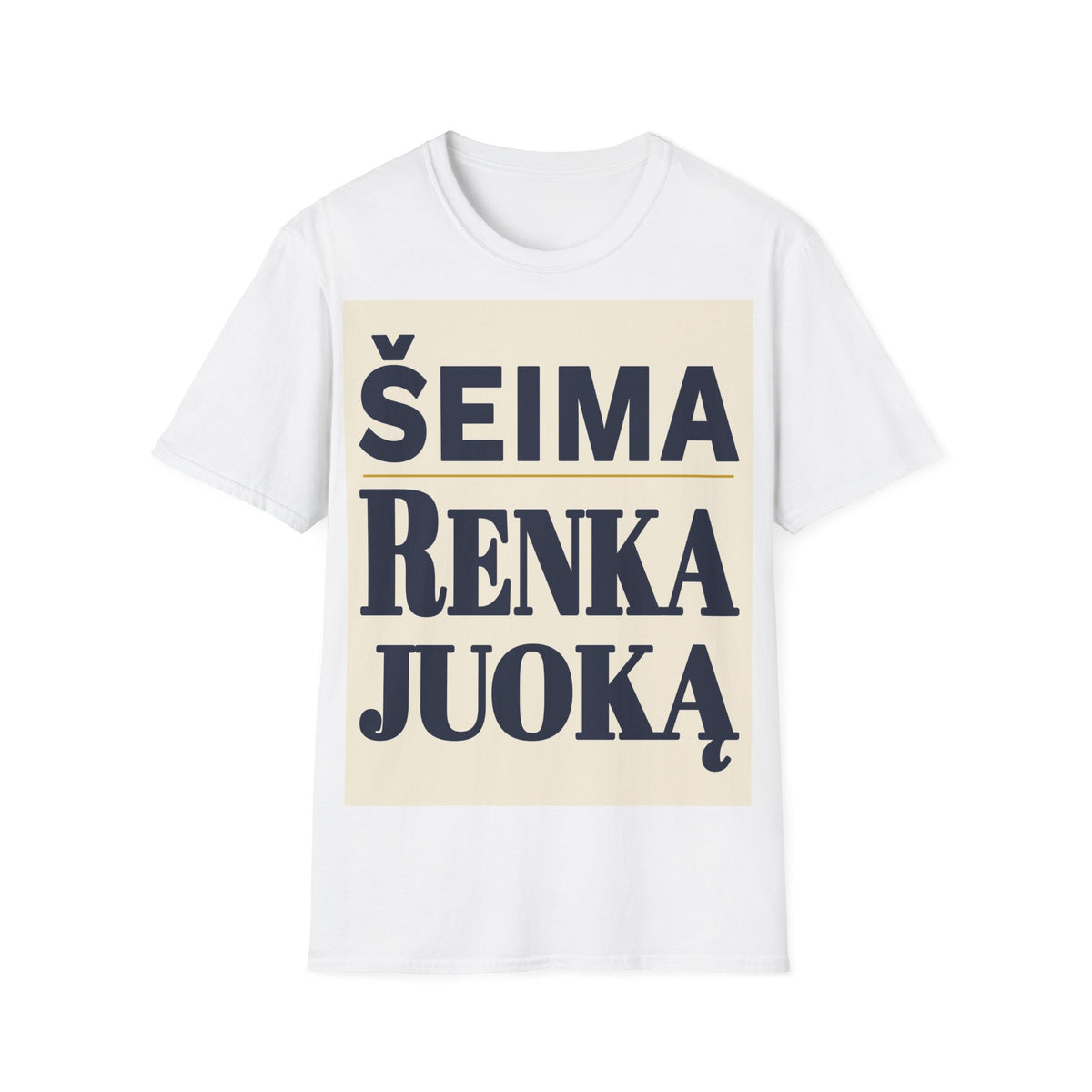 Šeima renka juoką.