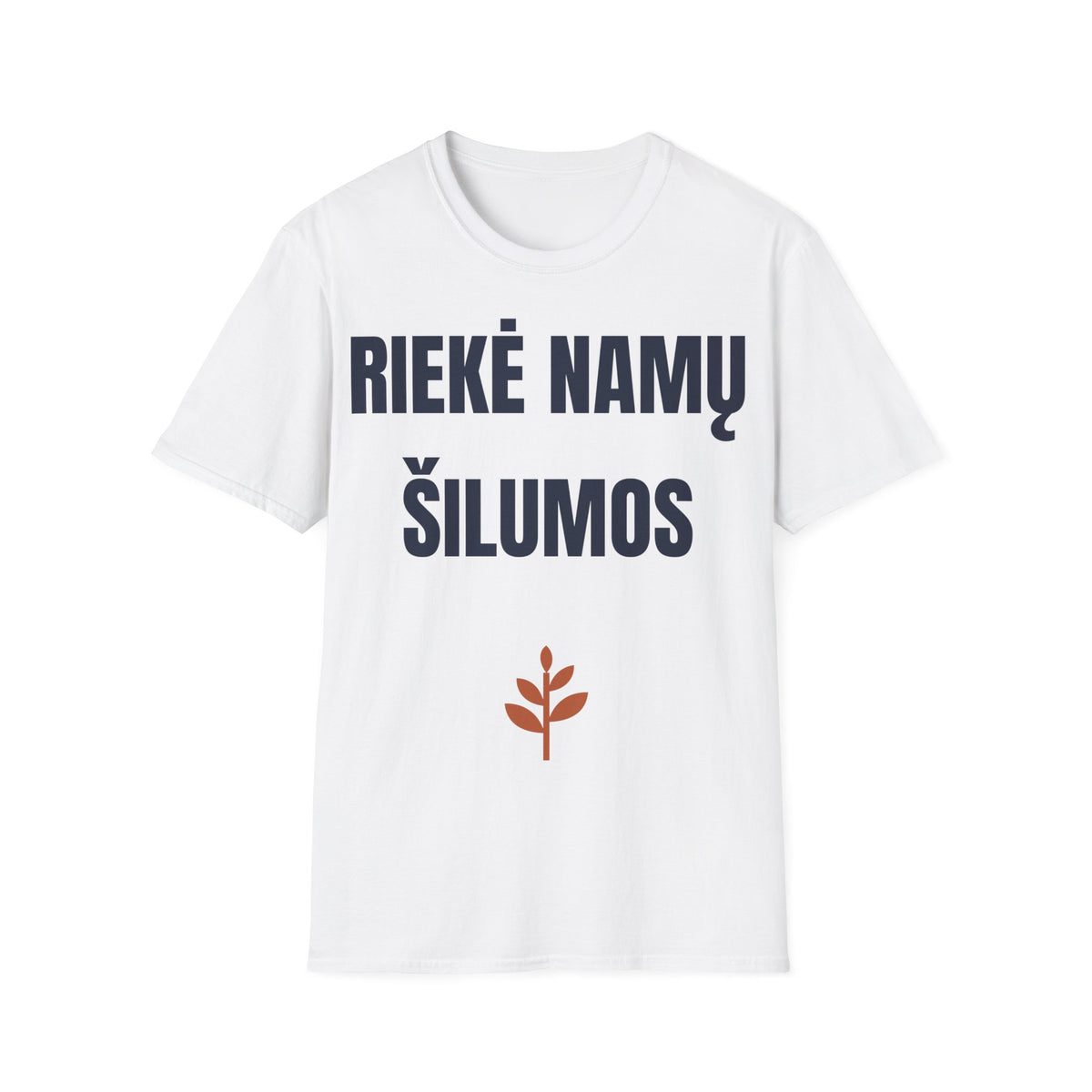 Dar riekelę. Kaip pas mamą. – Riekė namų šilumos — Marškinėliai, spaudos vaizdas