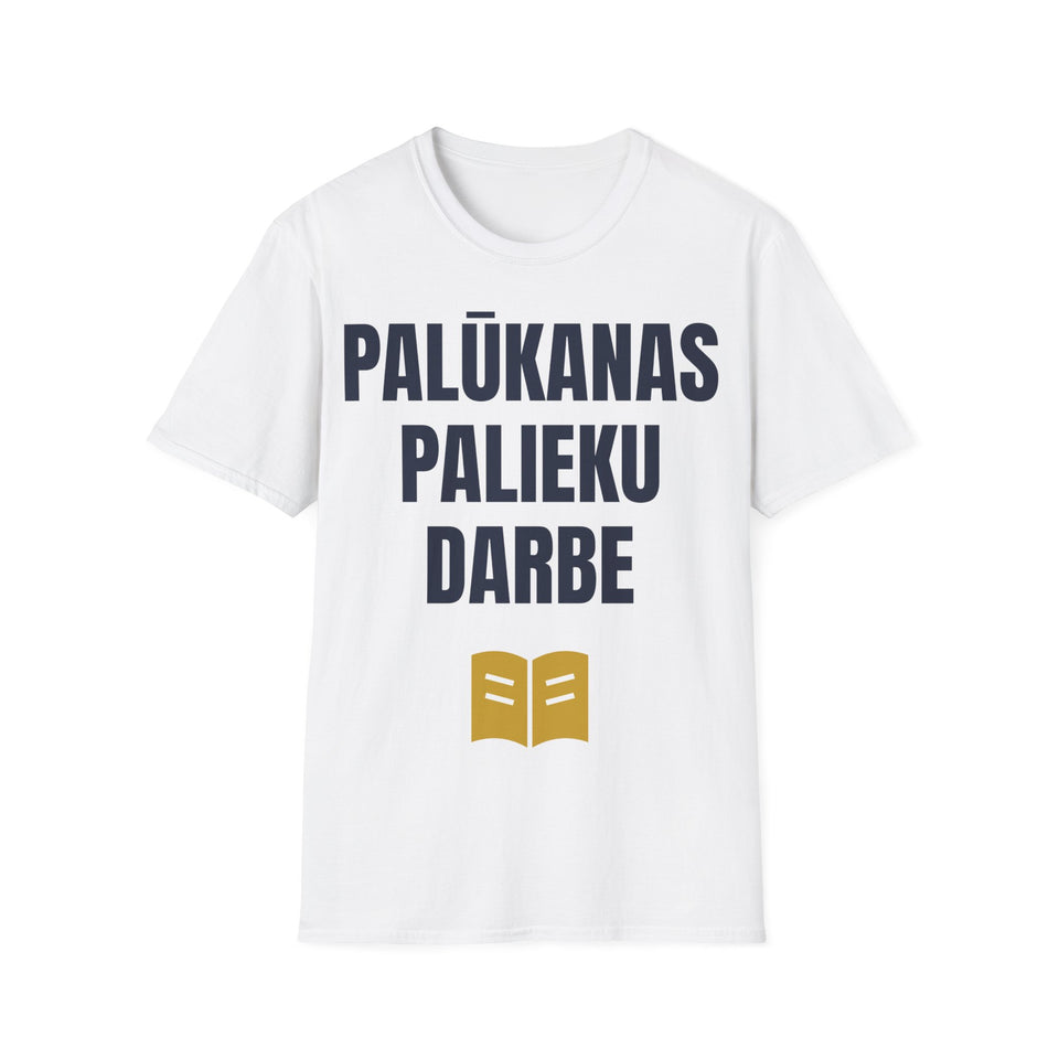 Palūkanas palieku darbe — Marškinėliai, spauda priekyje