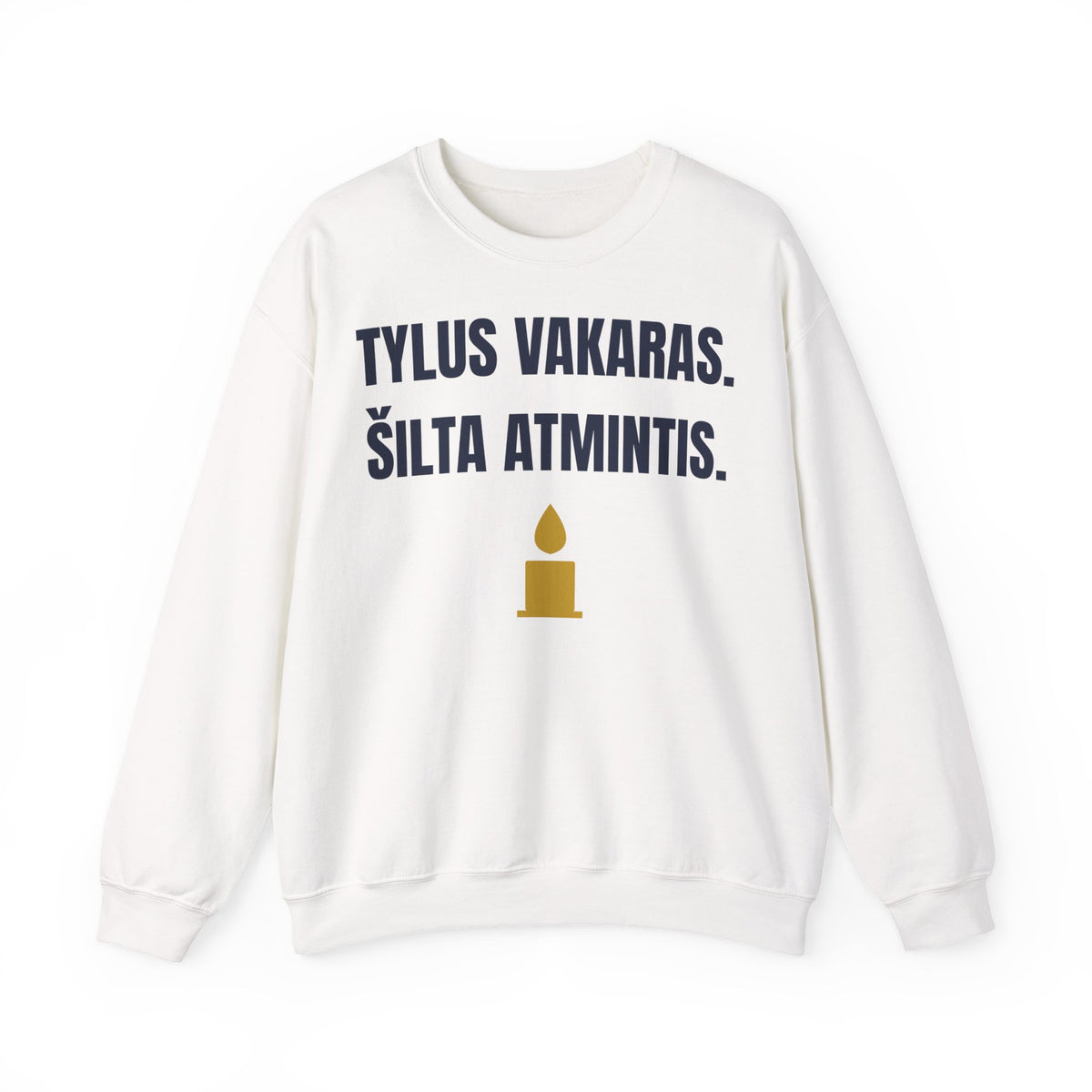 Tylus vakaras. Šilta atmintis. — Džemperis, spauda priekyje