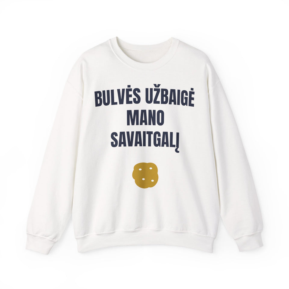 Bulvės užbaigė mano savaitgalį — Džemperis, spauda priekyje