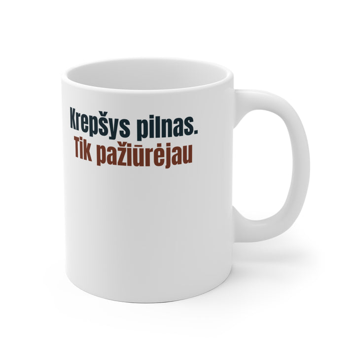 Krepšys pilnas. Tik pažiūrėjau