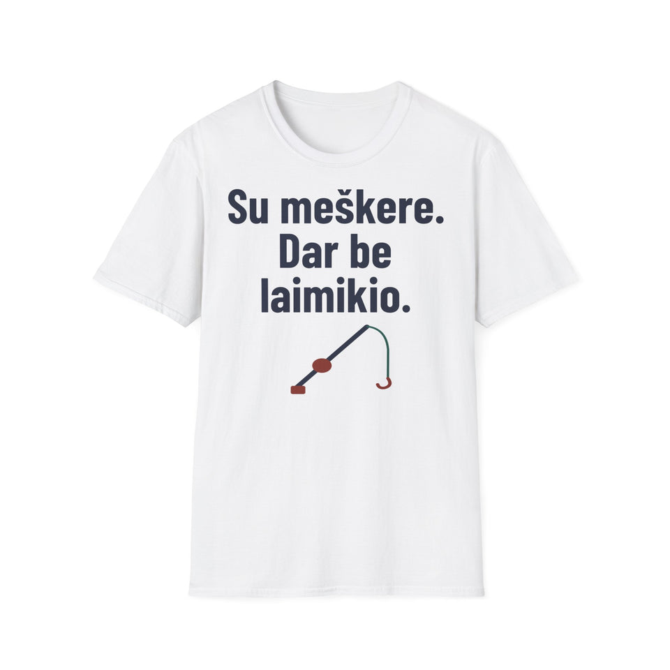 Su meškere. Dar be laimikio.