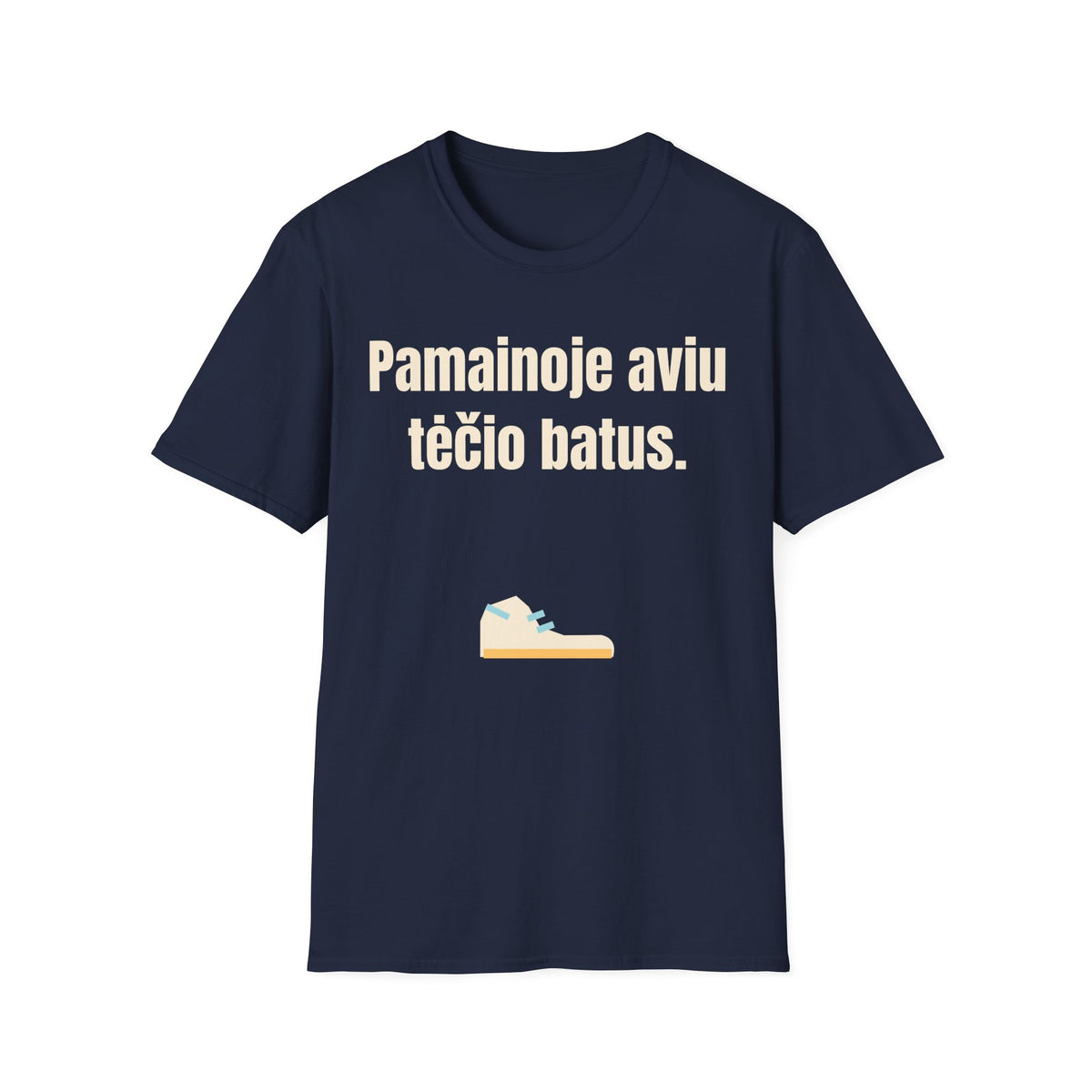 Pamainoje aviu tėčio batus.