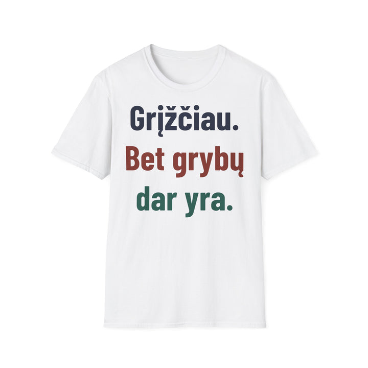 Grįžčiau. Bet grybų dar yra.