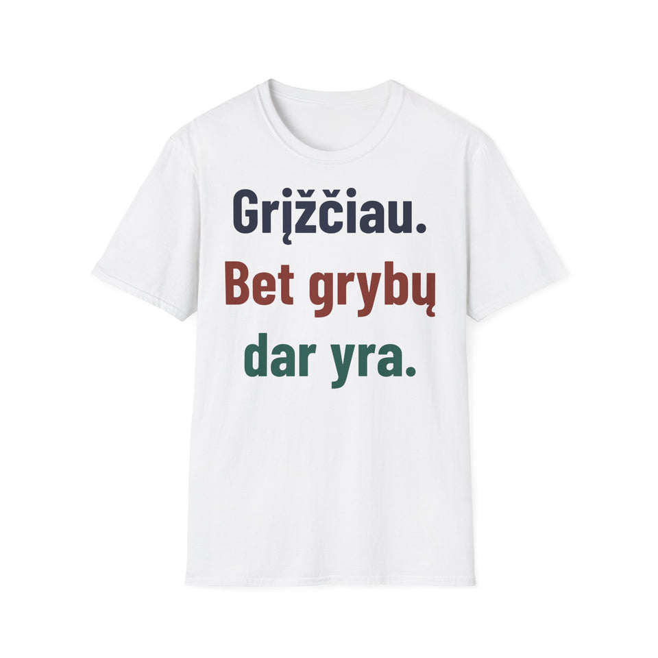 Grįžčiau. Bet grybų dar yra.