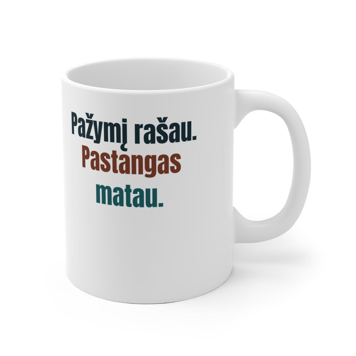 Pažymį rašau. Pastangas matau.