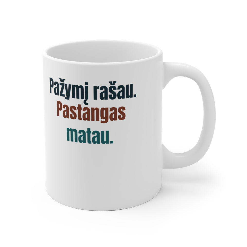 Pažymį rašau. Pastangas matau.