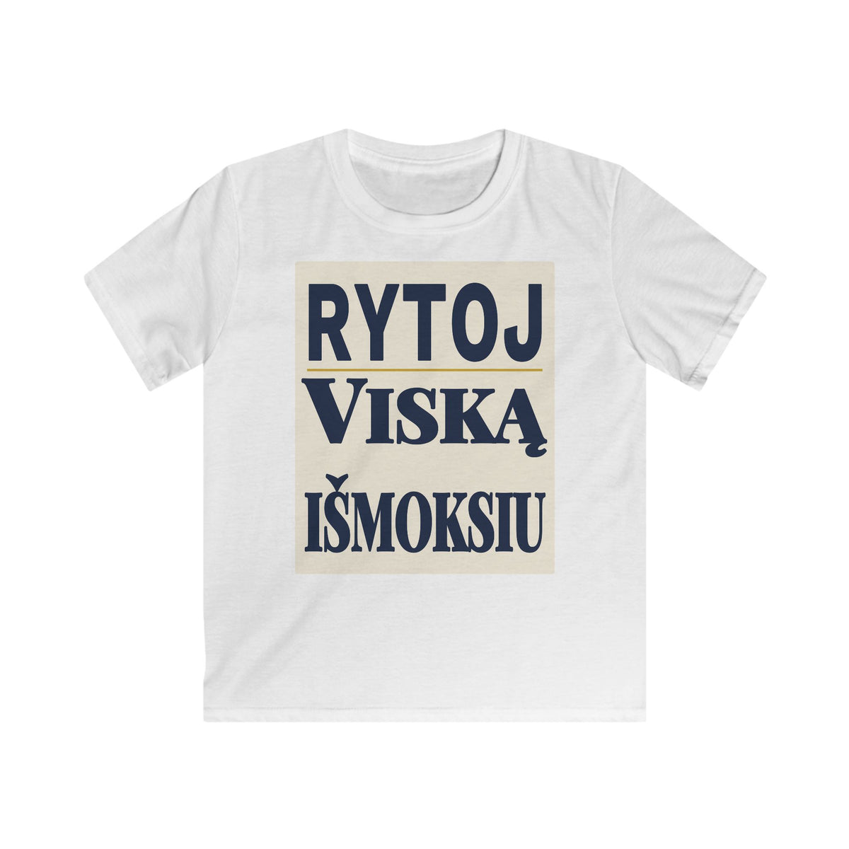 Rytoj viską išmoksiu.