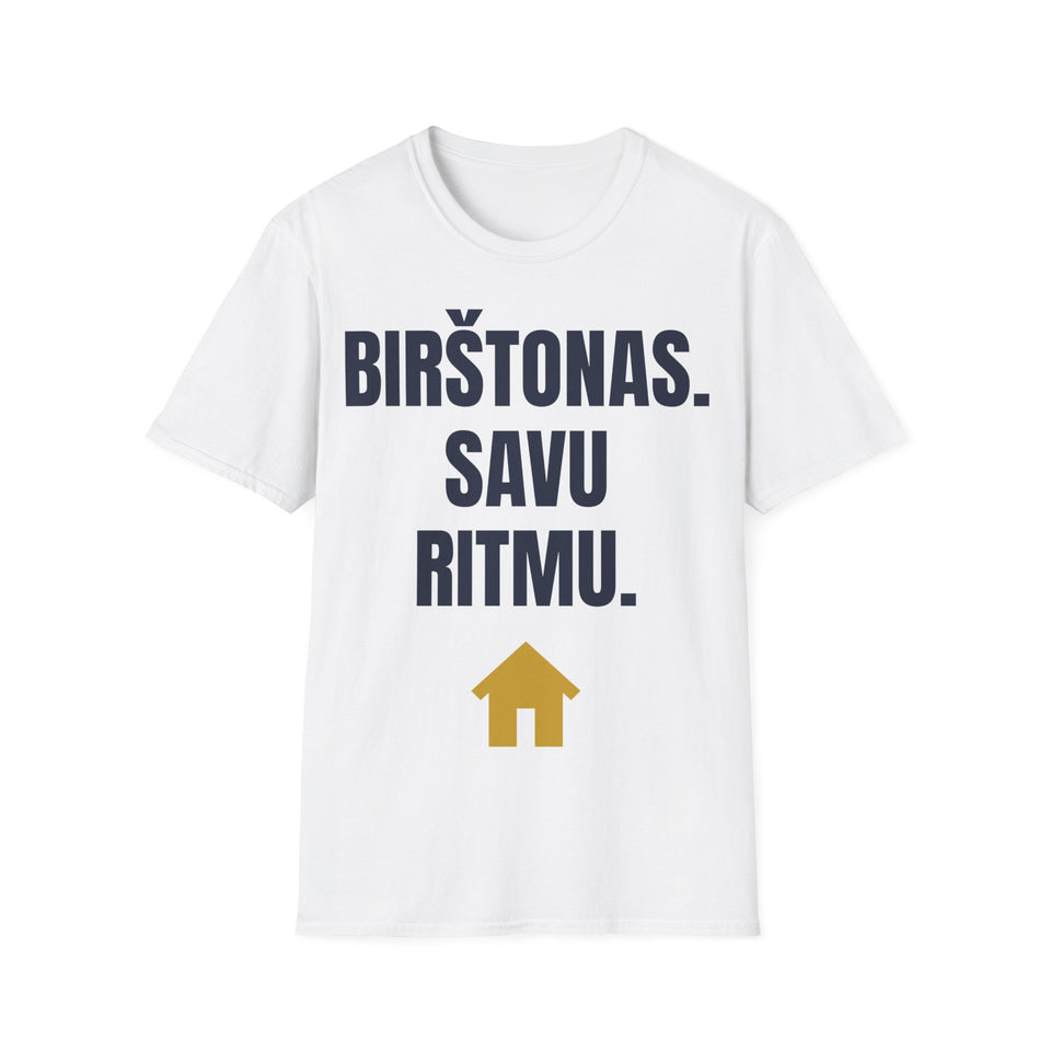 Birštonas. Savu ritmu. — Marškinėliai, spauda priekyje