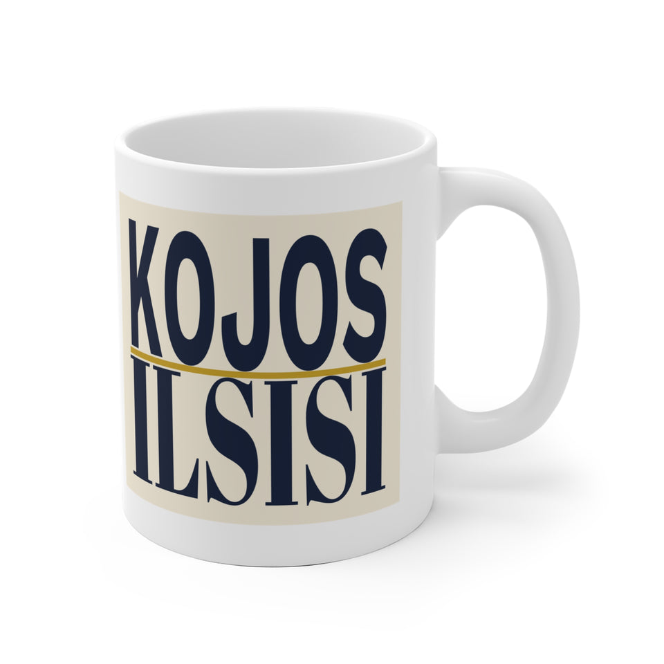 Kojos jau atostogose – puodelis, spaudos vaizdas