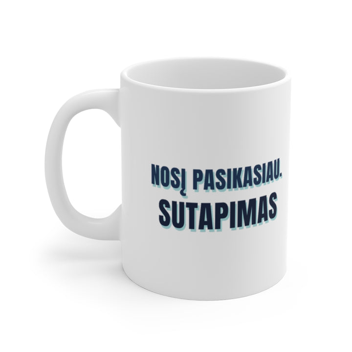 Nosį pasikasiau. Sutapimas