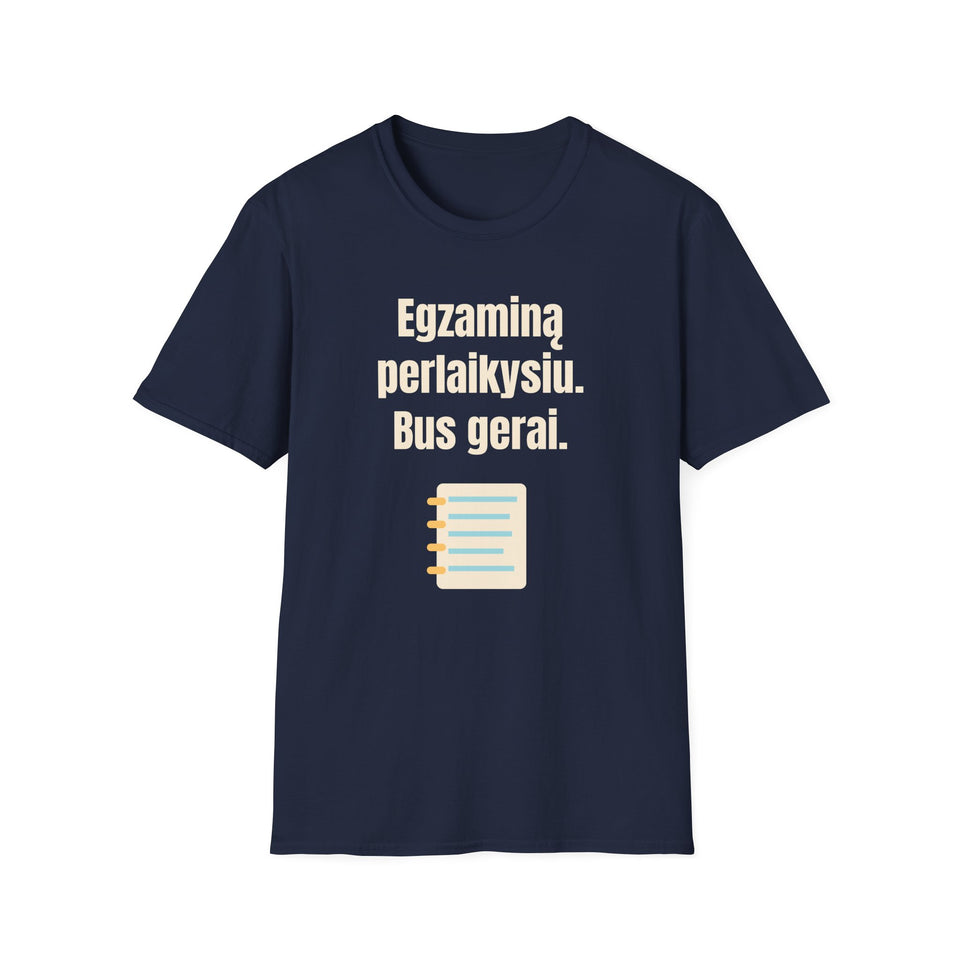 Egzaminą perlaikysiu. Bus gerai.