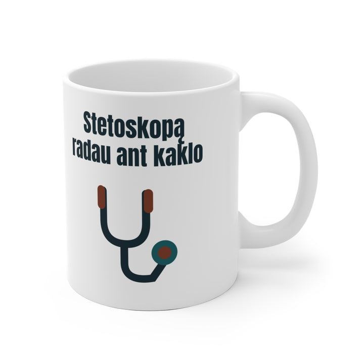 Stetoskopą radau ant kaklo
