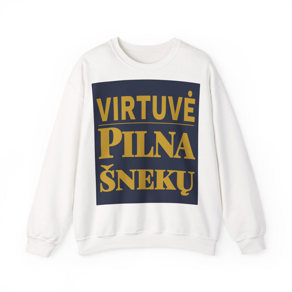 Virtuvė pilna šnekų.