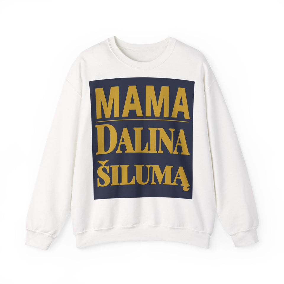 Mama dalina šilumą.