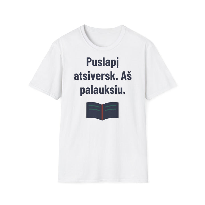 Puslapį atsiversk. Aš palauksiu.
