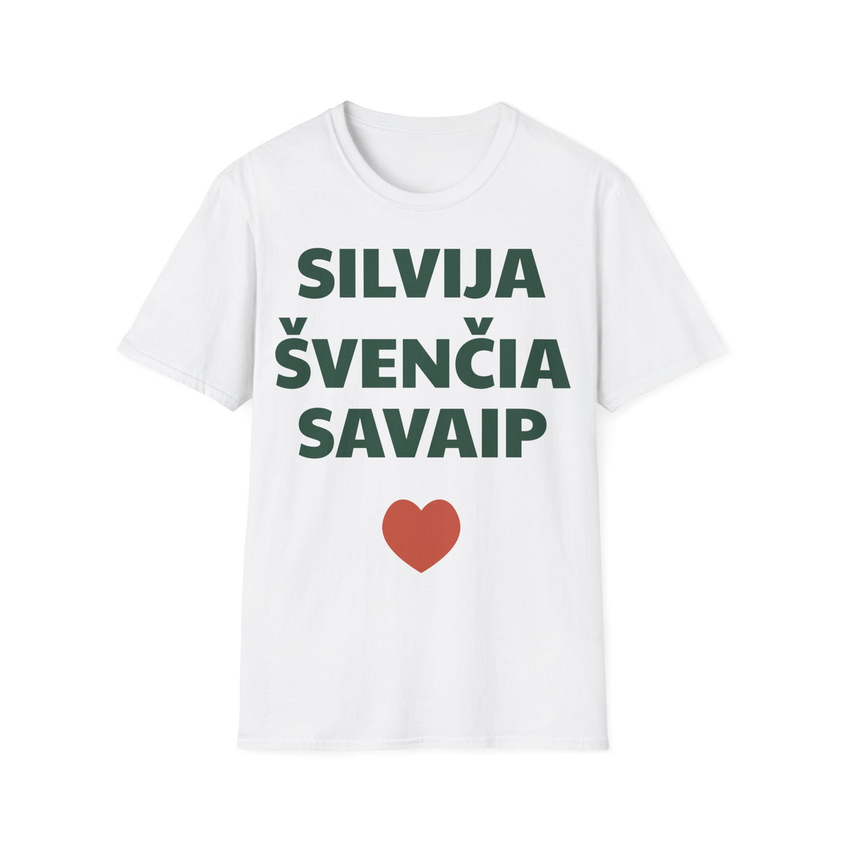 Silvija švenčia savaip — Marškinėliai, spauda priekyje
