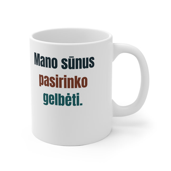Mano sūnus pasirinko gelbėti.