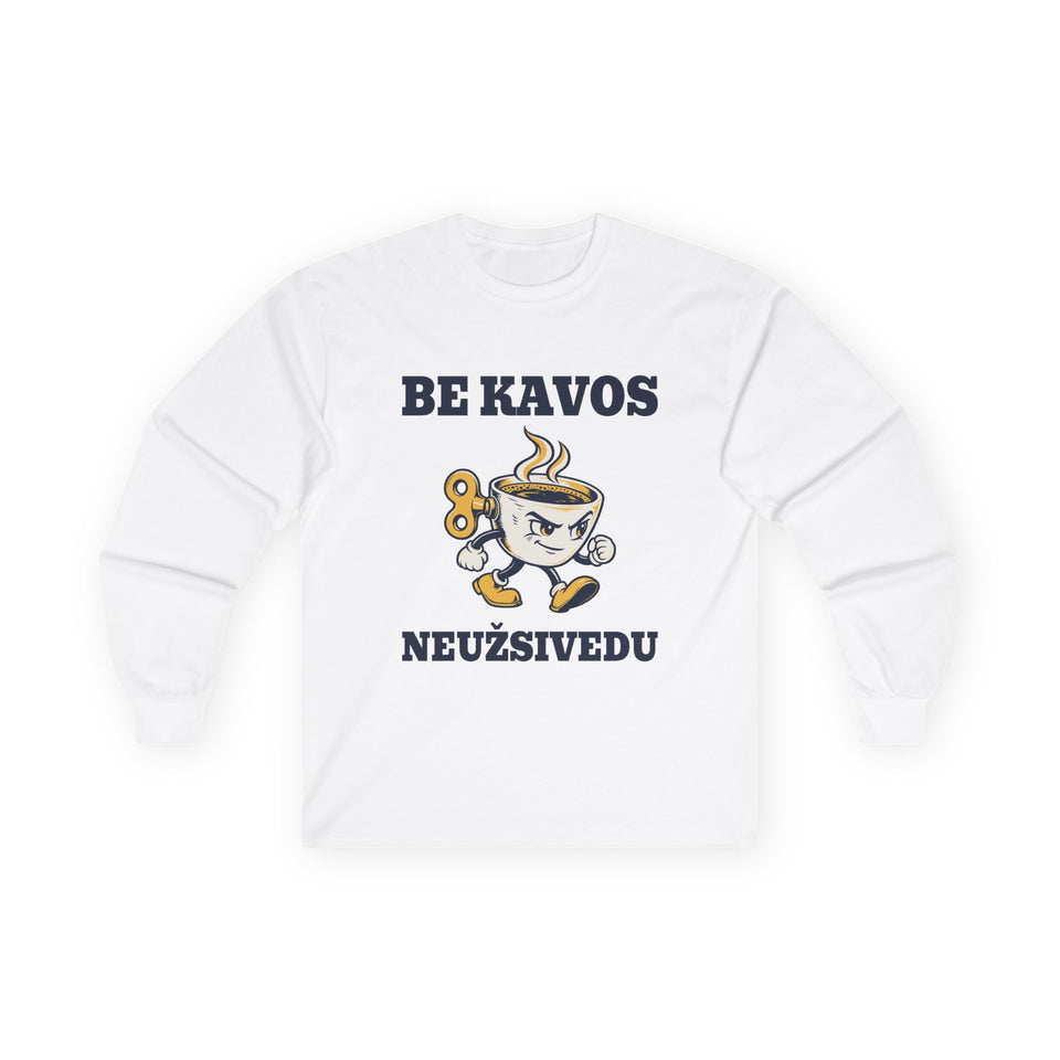 Be kavos neužsivedu — Ilgarankoviai marškinėliai, spaudos vaizdas