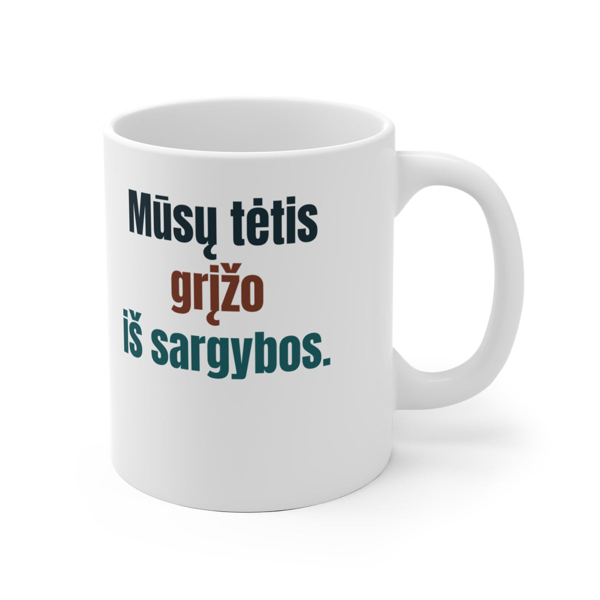 Tėtis grįžo iš sargybos. Dabar saugo mane.