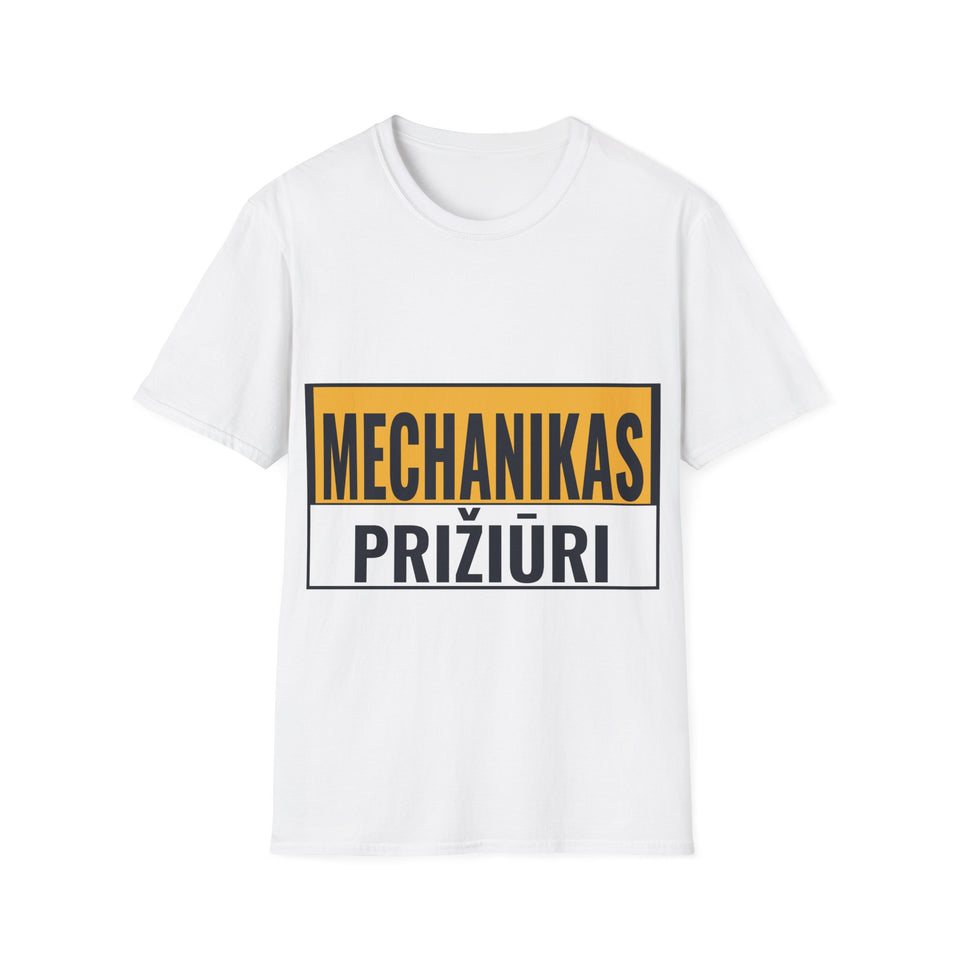Mechanikas prižiūri.