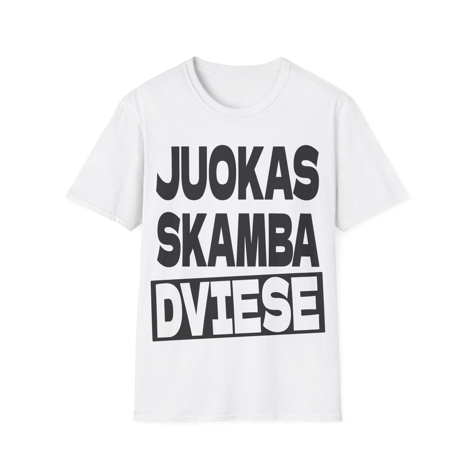 Juokas skamba dviese.