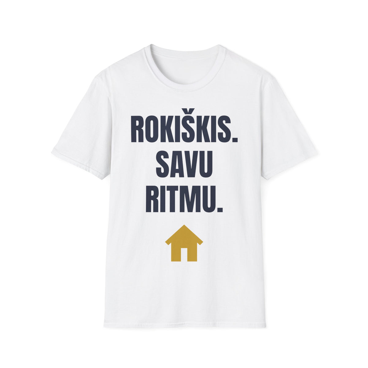 Rokiškis. Savu ritmu. — Marškinėliai, spauda priekyje