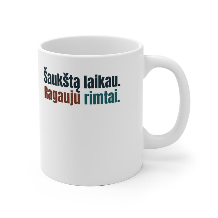 Šaukštą laikau. Ragauju rimtai.