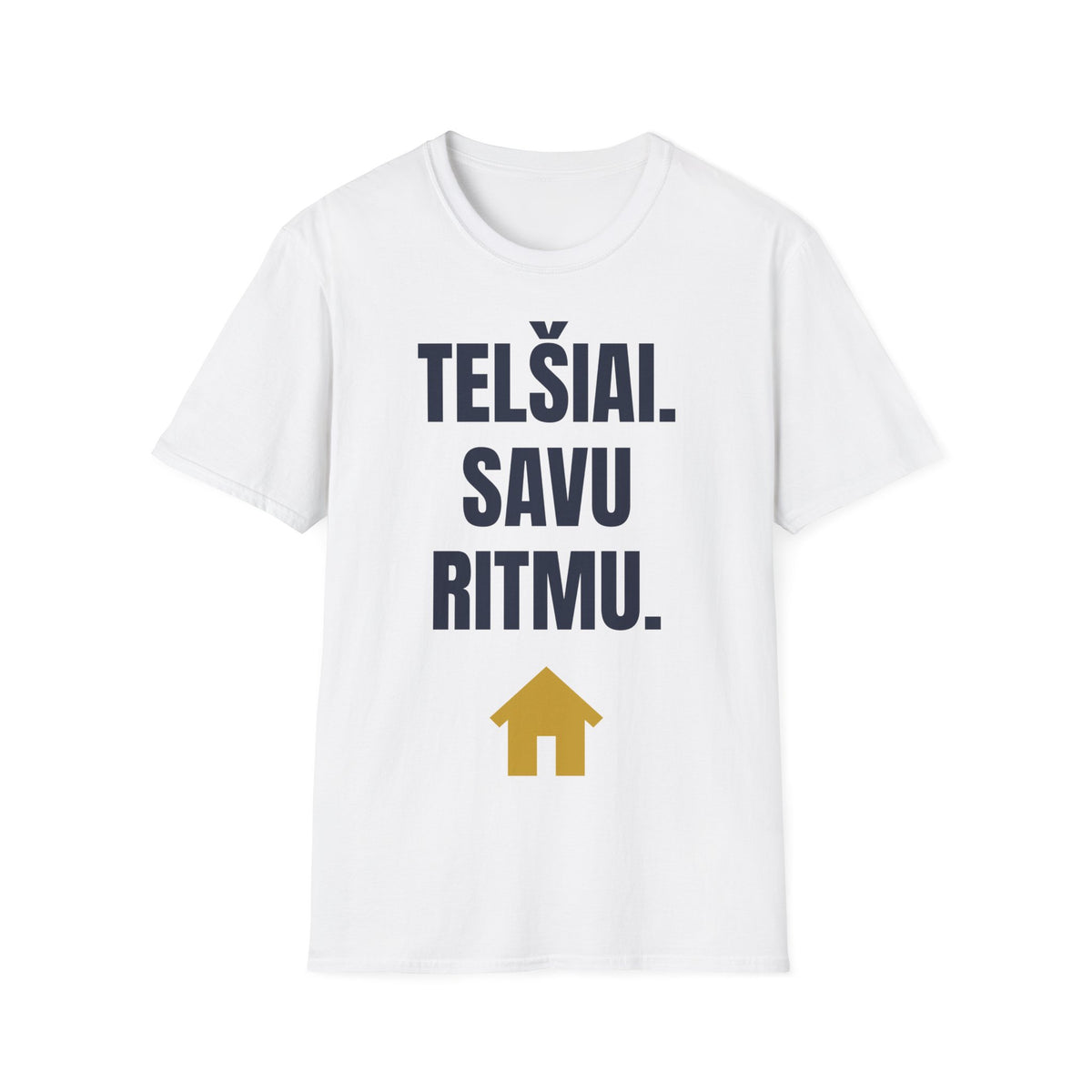 Telšiai. Savu ritmu. — Marškinėliai, spauda priekyje