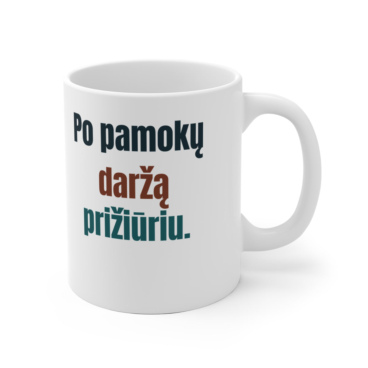 Po pamokų daržą prižiūriu.