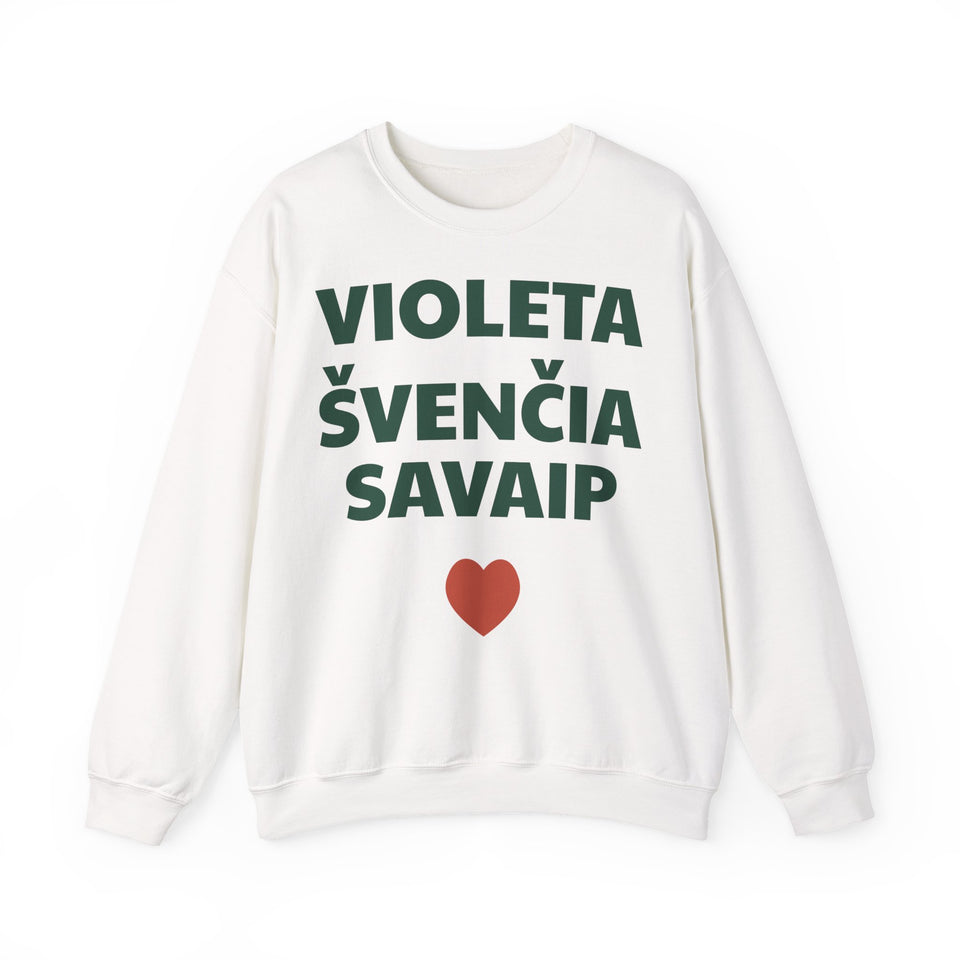 Violeta švenčia savaip — Džemperis, spauda priekyje