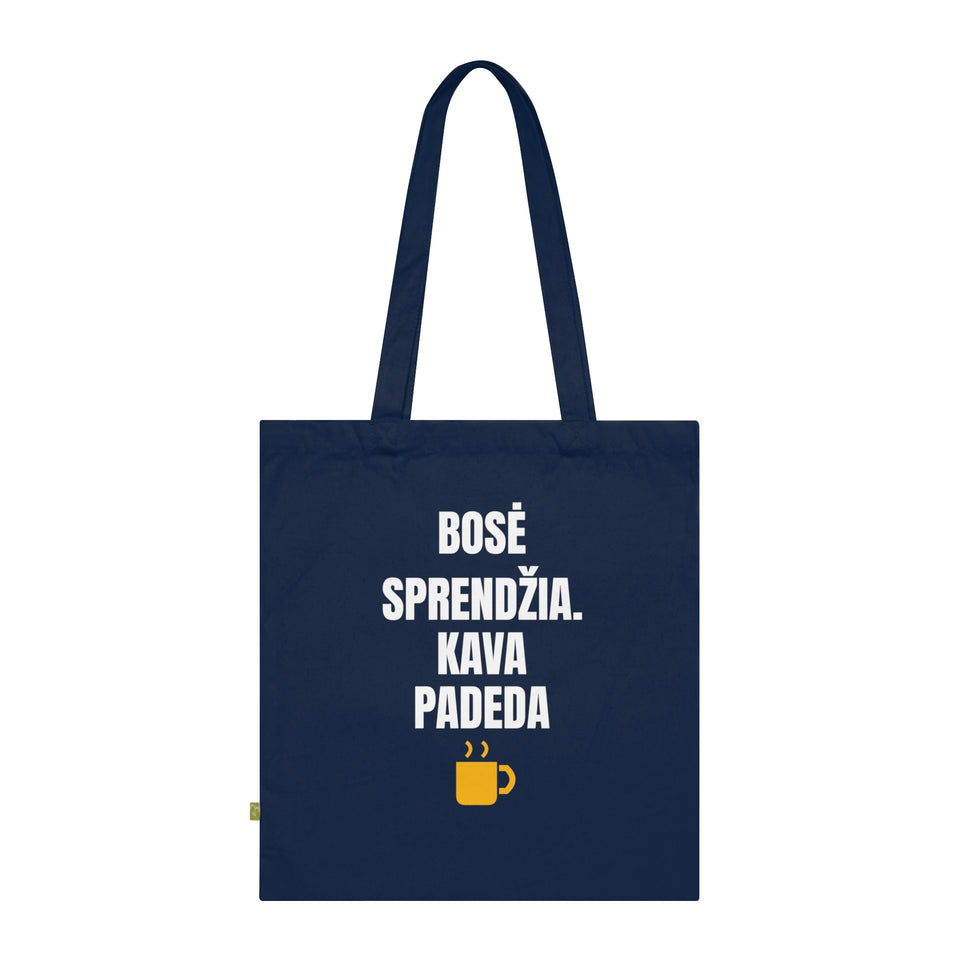 Bosė sprendžia. Kava padeda — Krepšys, spaudos pusė