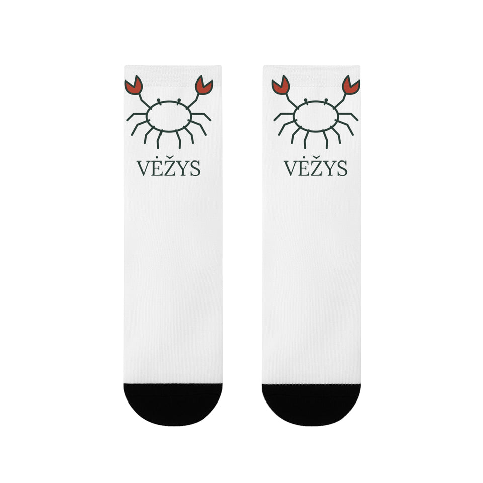 Vėžys – kojinės, spaudos vaizdas