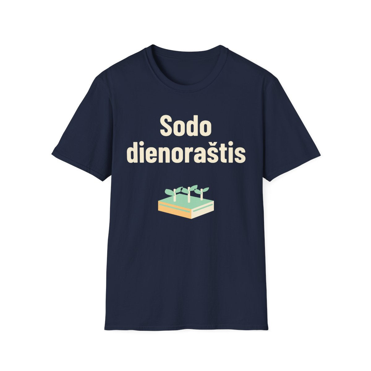 Sodo dienoraštis · Marškinėliai · Tamsiai mėlyna