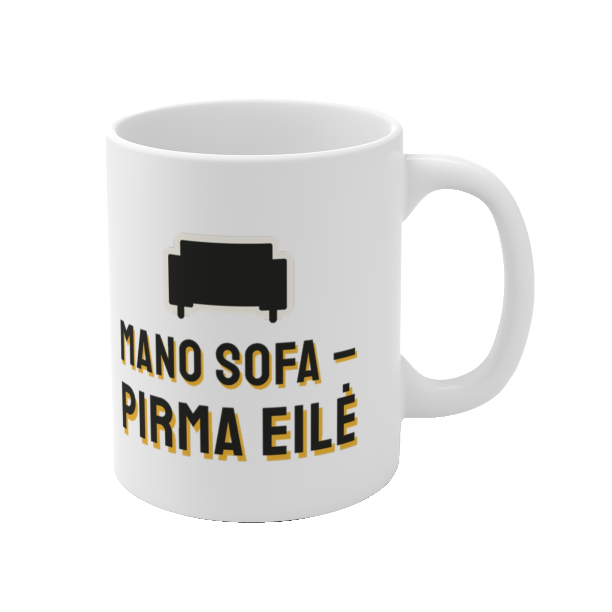 Puodelis „Mano sofa – pirma eilė“ – vaizdas 1