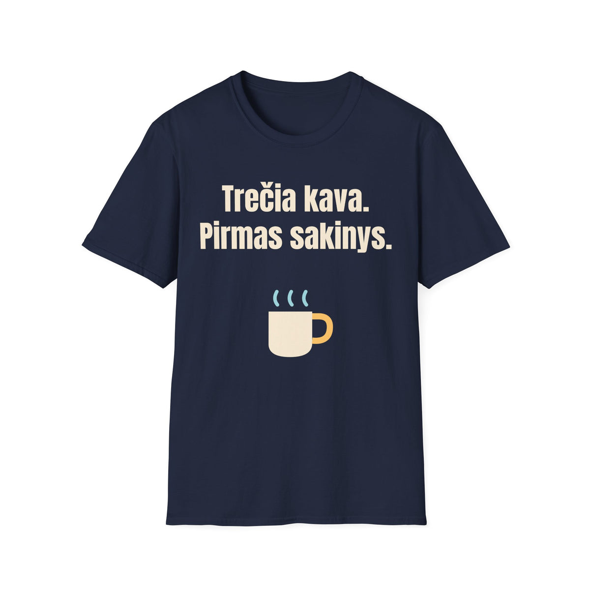 Trečia kava. Pirmas sakinys.
