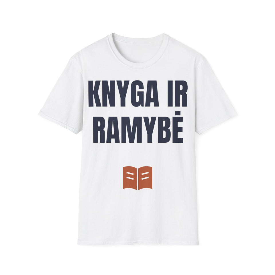 Knyga ir ramybė — Marškinėliai, spaudos vaizdas
