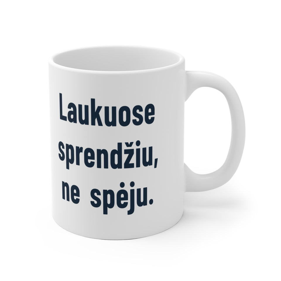 Laukuose sprendžiu, ne spėju.