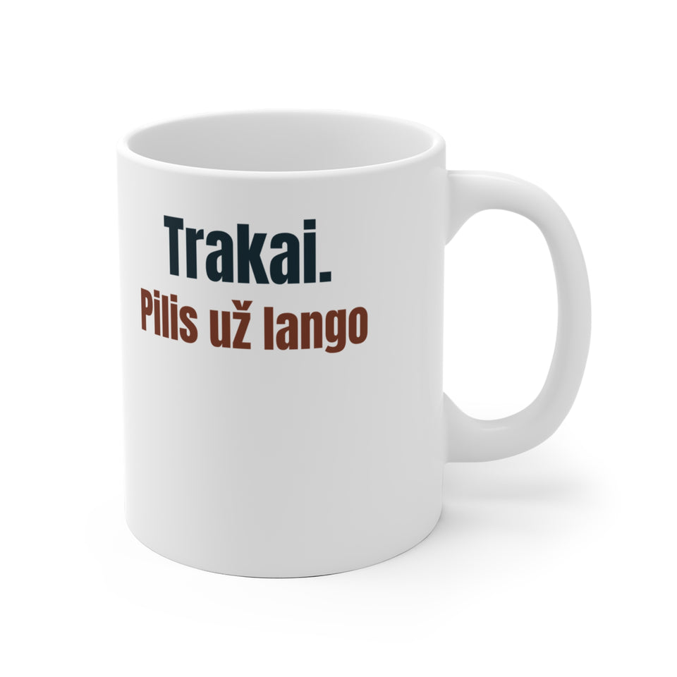 Trakai. Pilis už lango