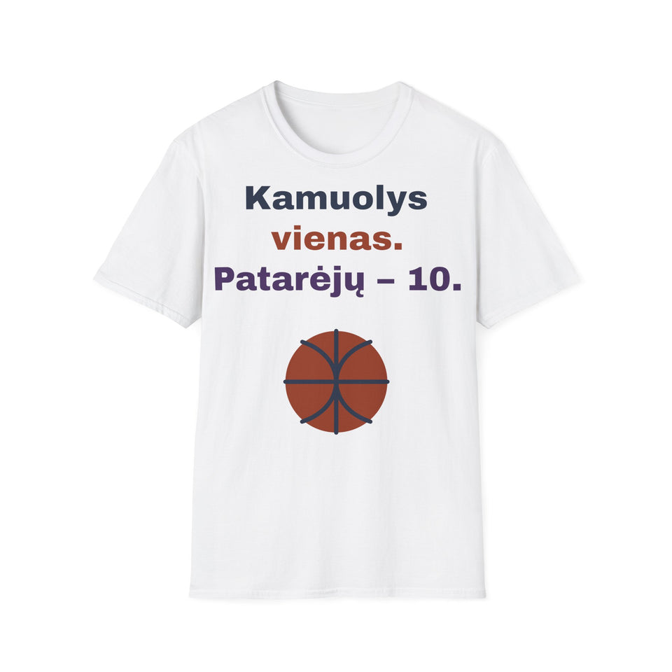 Kamuolys vienas. Patarėjų – 10.