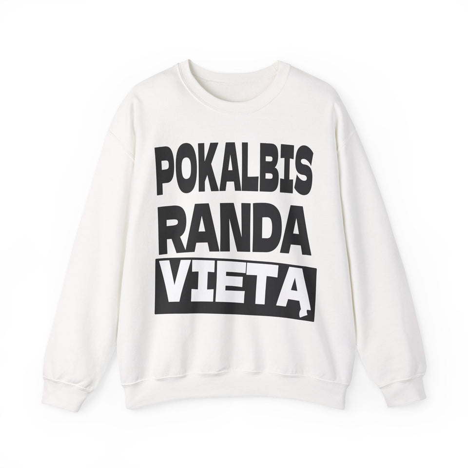 Pokalbis randa vietą.