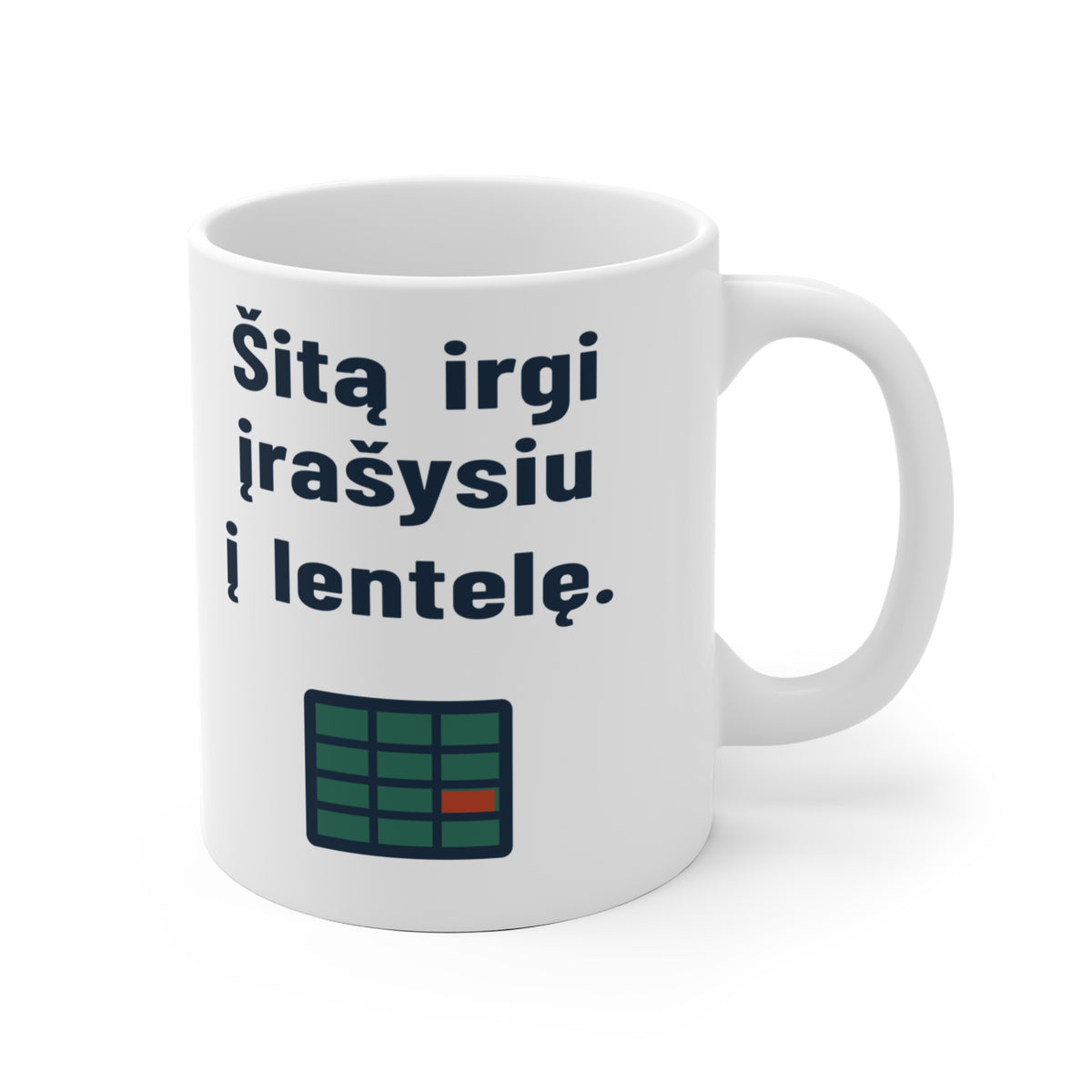 Šitą irgi įrašysiu į lentelę.