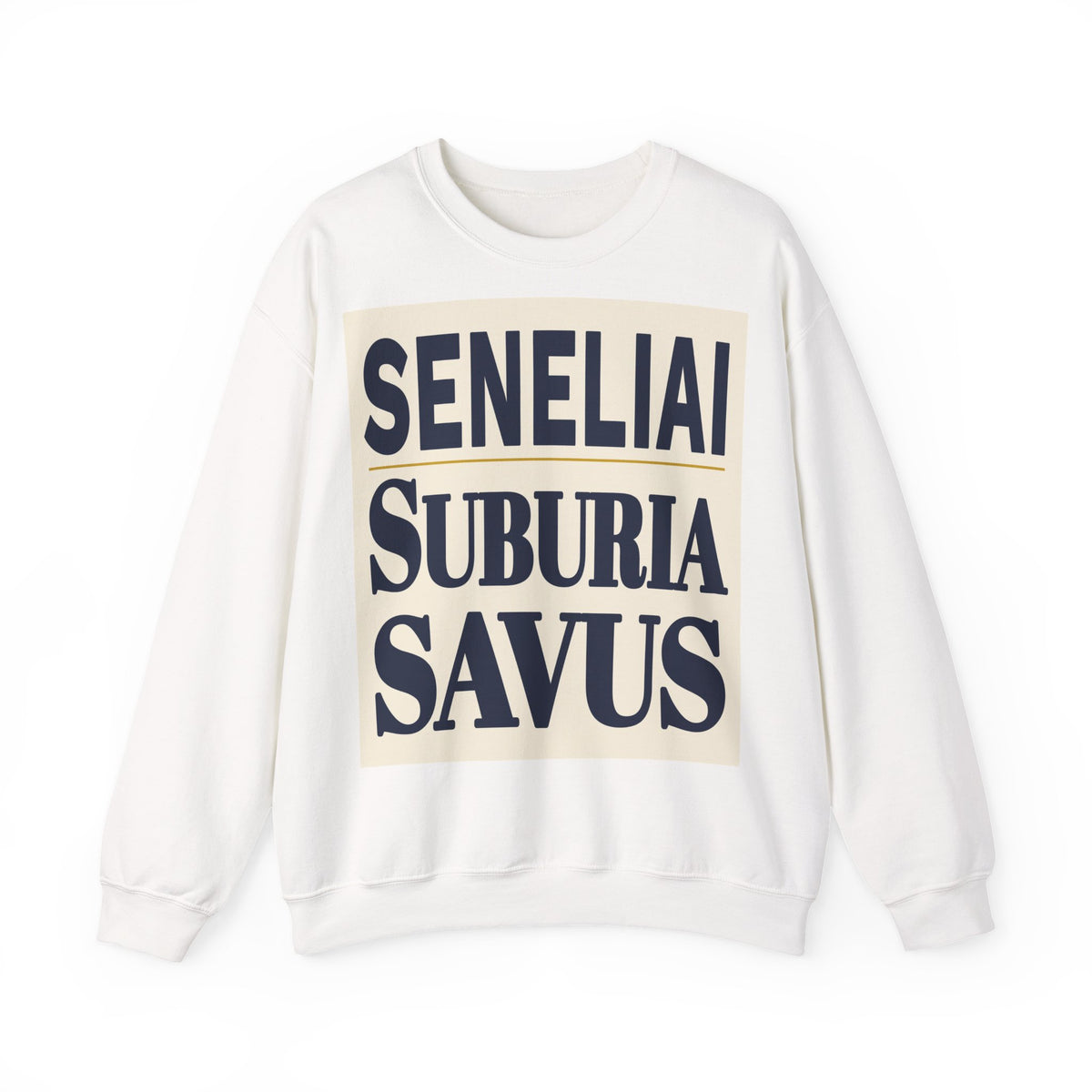 Seneliai suburia savus.