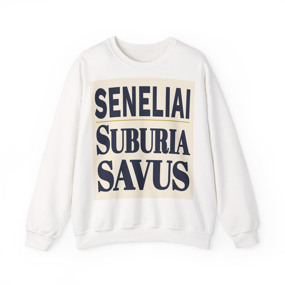 Seneliai suburia savus.
