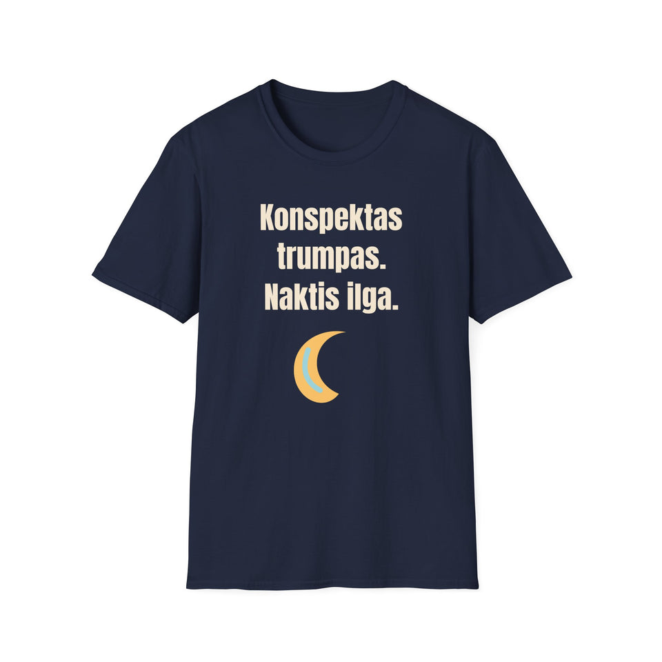 Konspektas trumpas. Naktis ilga.