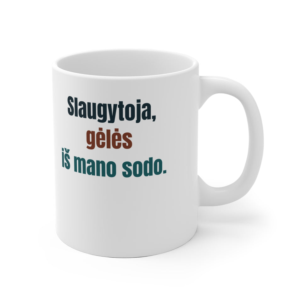 Slaugytoja, gėlės iš mano sodo.