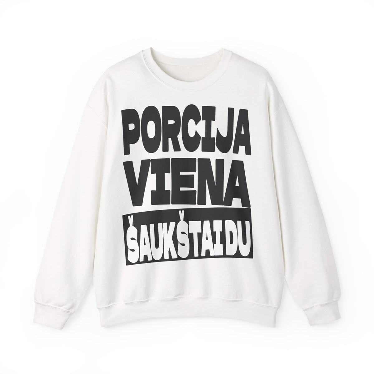 Porcija viena. Šaukštai du.